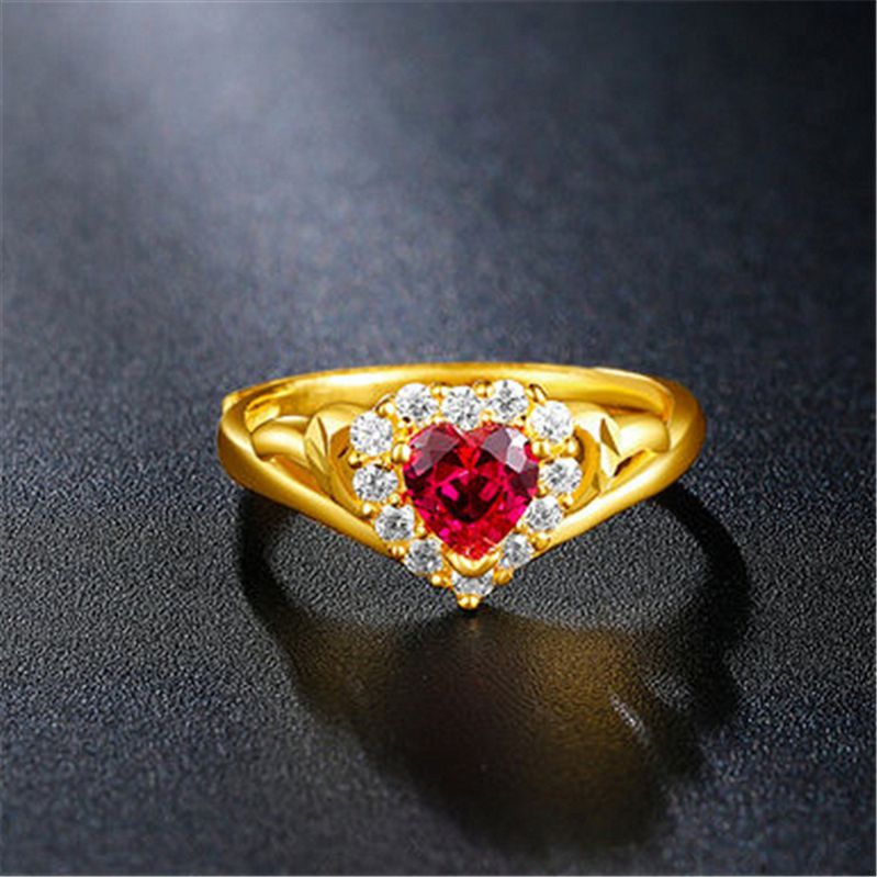 Inel din aur de 18K și safir natural cu safir natural