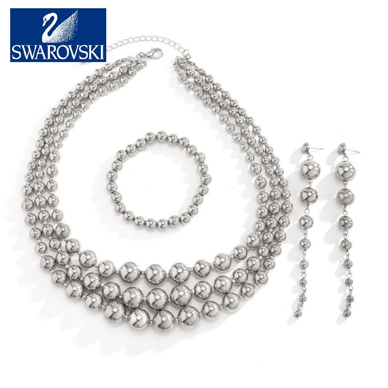 🔥 Vintage geometrický náhrdelník s korálky Swarovski, limitovaná edice výročí