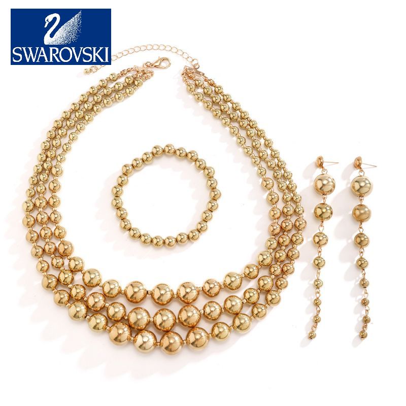 🔥 Vintage geometrický náhrdelník s korálky Swarovski, limitovaná edice výročí