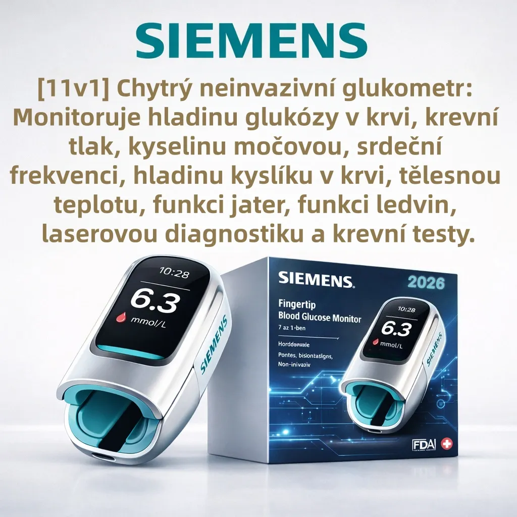 🔥 Siemens™ uvede v roce 2026 na trh nový neinvazivní chytrý glukometr 🔥