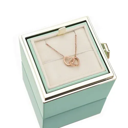 Eternal Rose Box - Colier personalizat gravat