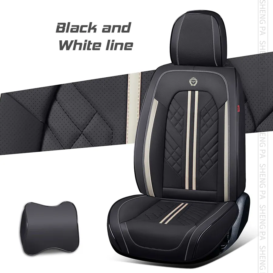 "American Zeta 2023 American Zeta 2023 Set complet de huse universale respirabile impermeabile din piele pentru mașini, SUV-uri, camioane