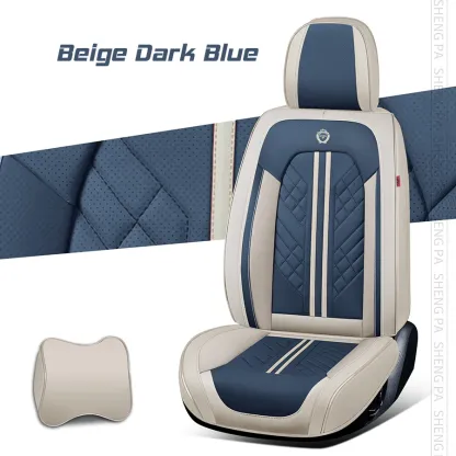 "American Zeta 2023 American Zeta 2023 Set complet de huse universale respirabile impermeabile din piele pentru mașini, SUV-uri, camioane
