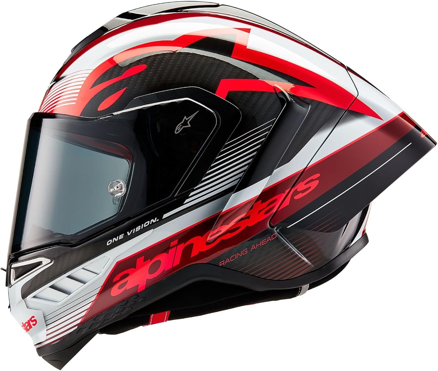 Přilba Alpinestars Supertech R10 Solid, karbonová skořepina, certifikace CE, pokročilé odvětrávání a padnutí