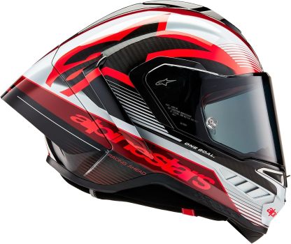 Přilba Alpinestars Supertech R10 Solid, karbonová skořepina, certifikace CE, pokročilé odvětrávání a padnutí