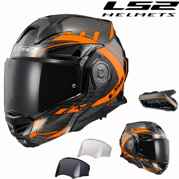 Capacete LS2 Capacete leve em fibra de carbono FF901 ADVANT X+/ECE 22.06-P/J
