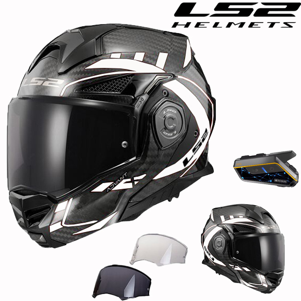 Capacete LS2 Capacete leve em fibra de carbono FF901 ADVANT X+/ECE 22.06-P/J