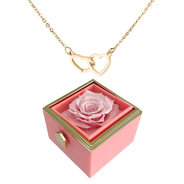 Eternal Rose Box - Colier personalizat gravat