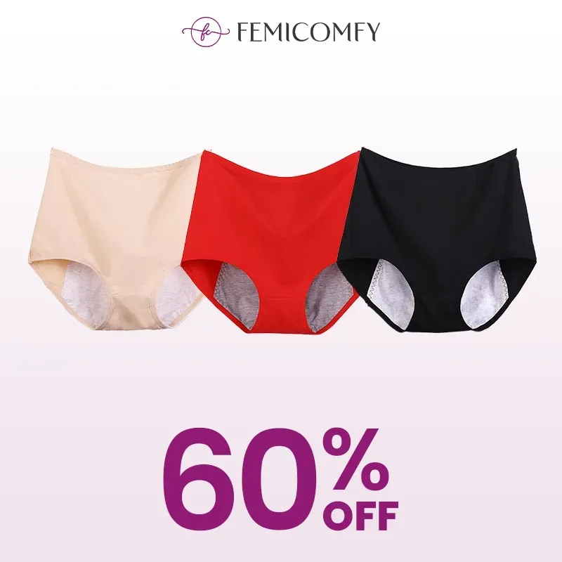 🔥[HOT SALE 49% OFF]Bavlněné antibakteriální a nepromokavé kalhotky s vysokým pasem