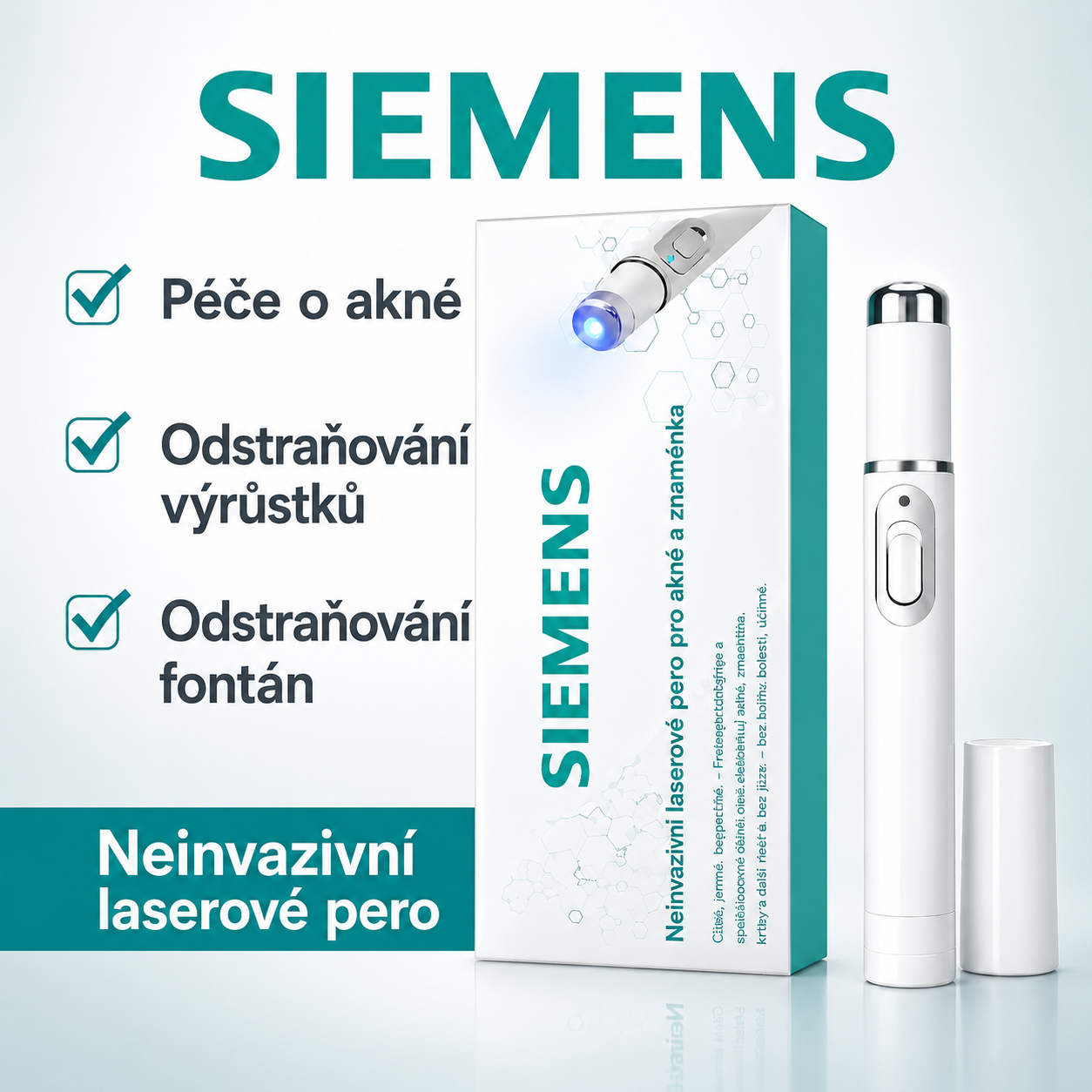Siemens™ neinvazivní laserové pero na odstranění znamének a bradavic