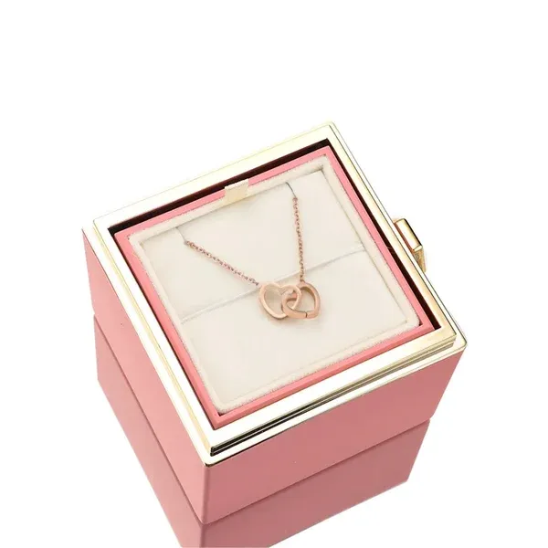 Eternal Rose Box - Colier personalizat gravat