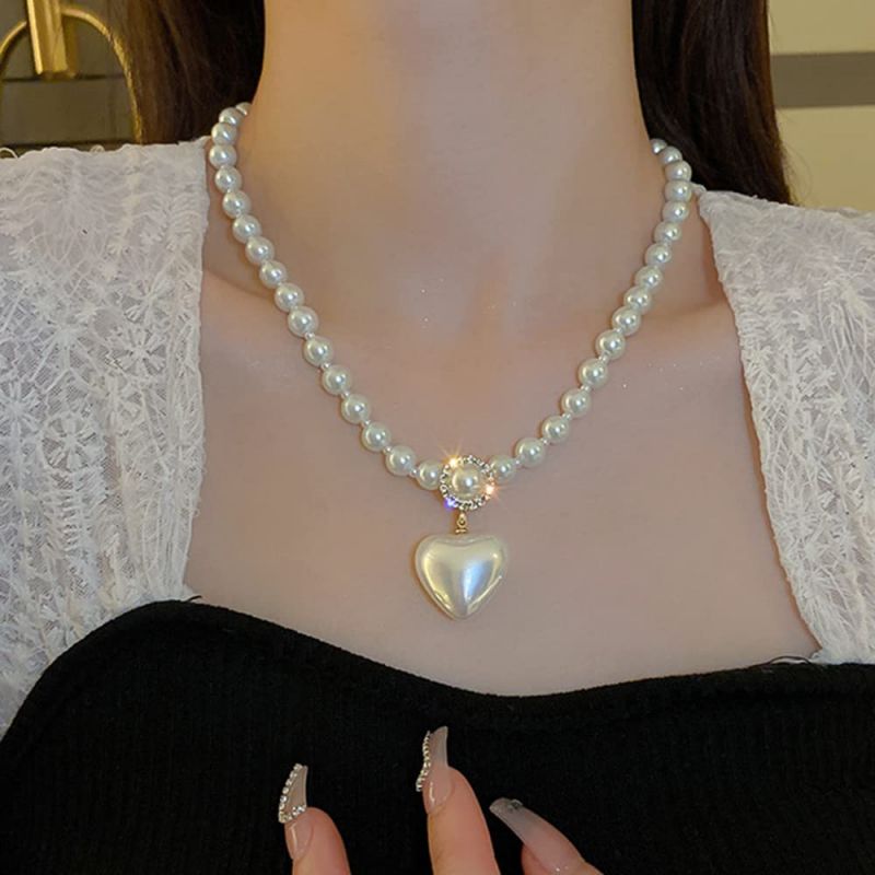 Jemný ručně vyrobený perlový náhrdelník, nejlepší a nejunikátnější dárek