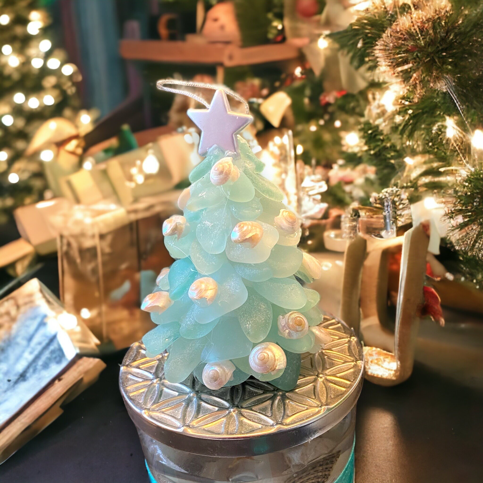 Sea Glass Tree Ornaments
