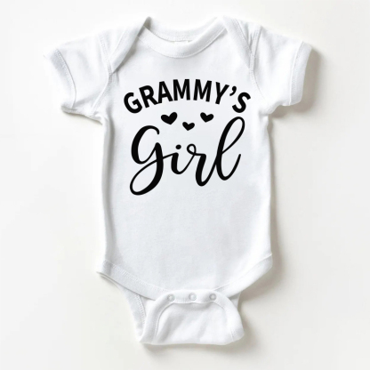 Body bianco per neonati con slogan "GRAMMY'S GIRL" - Bianco - 18-24 mesi - image 1