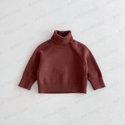 Maglione lavorato a maglia per bambini in tinta unita - Caffè rosso - 8 anni - image 14