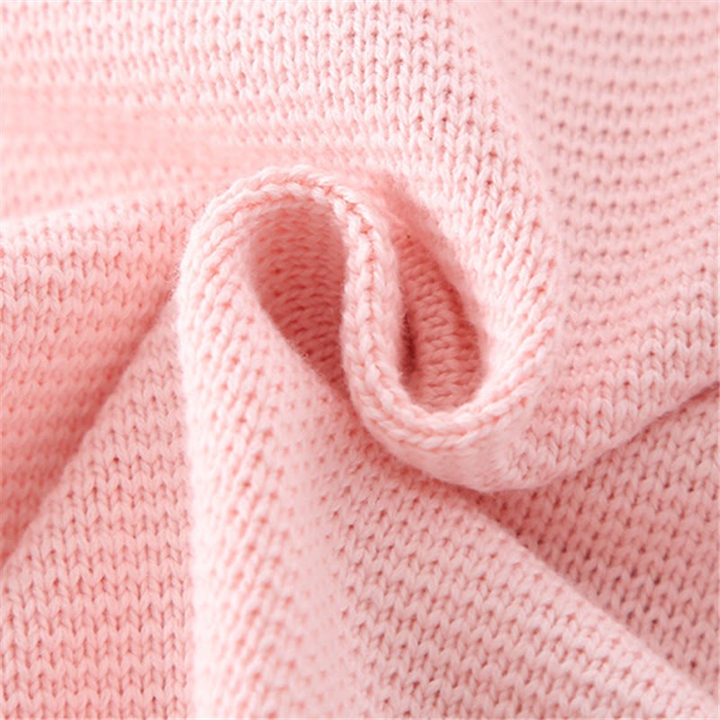 Tutina con colletto in pizzo floreale rosa baby e cappello - image 9