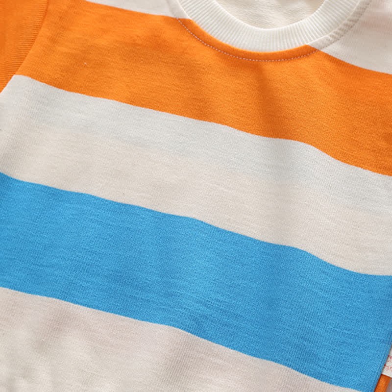 Set di 2 pezzi per neonati con orso colorato e adorabile salopette - image 15