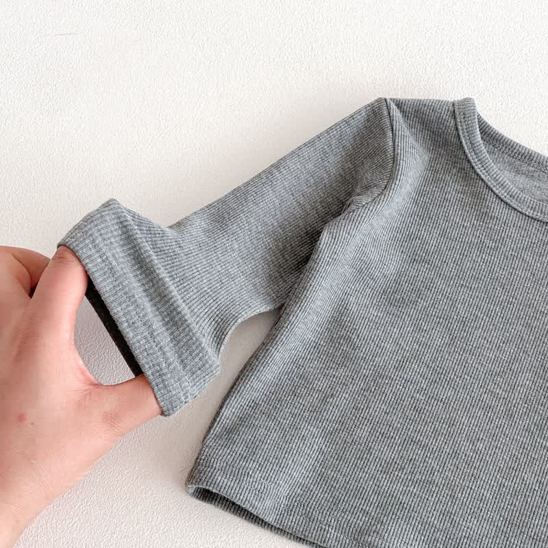 Tuta con stampa leopardata e top grigio per neonati - image 9