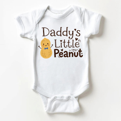 Body bianco per neonati con la scritta "DADDY'S LITTLE PEANUT". - Bianco - 18-24 mesi - image 1