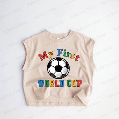 LA MIA PRIMA COPPA DEL MONDO Canotta da calcio per neonati e bambini piccoli color kaki - Cachi - 3-5T - image 1