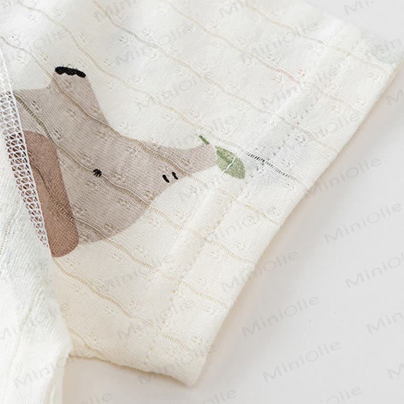 Tutina bianca traspirante in cotone per neonati - image 9