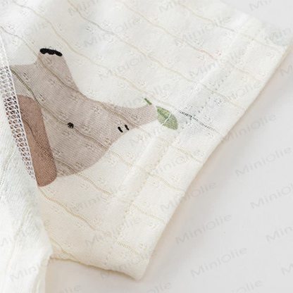 Tutina bianca traspirante in cotone per neonati - image 9