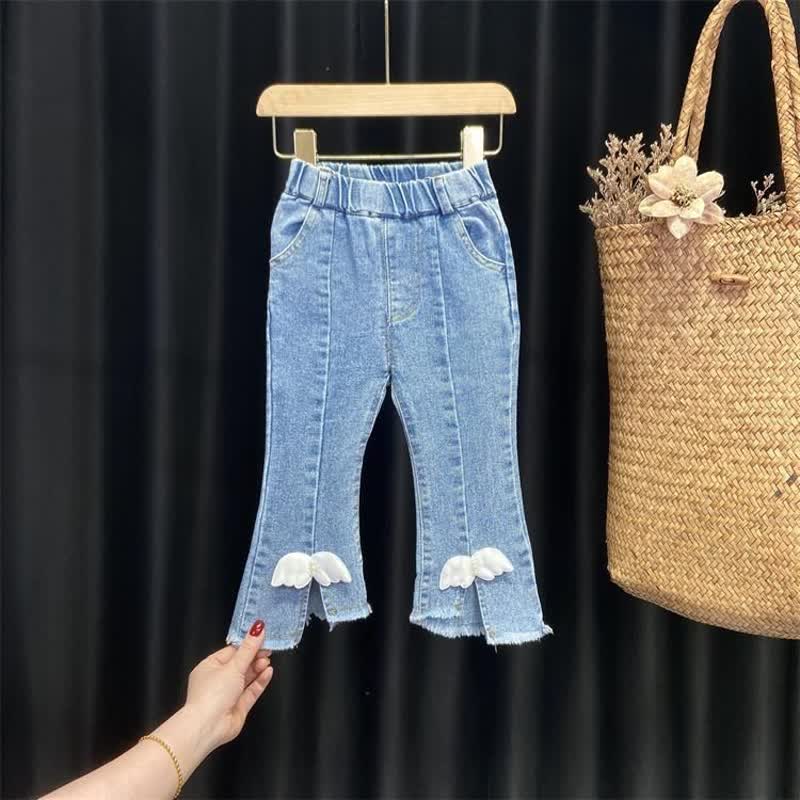 Set da 2 pezzi con maglietta e pantaloni a ali per bambine - image 8