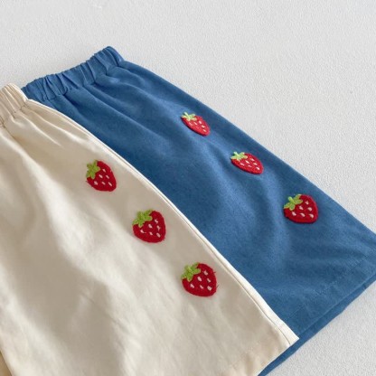 Canotta/pantaloncini in maglia a forma di fragola per neonati - image 11