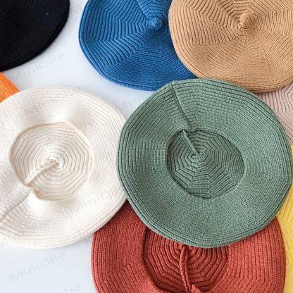 Berretto lavorato a maglia a tinta unita per bambini - image 3