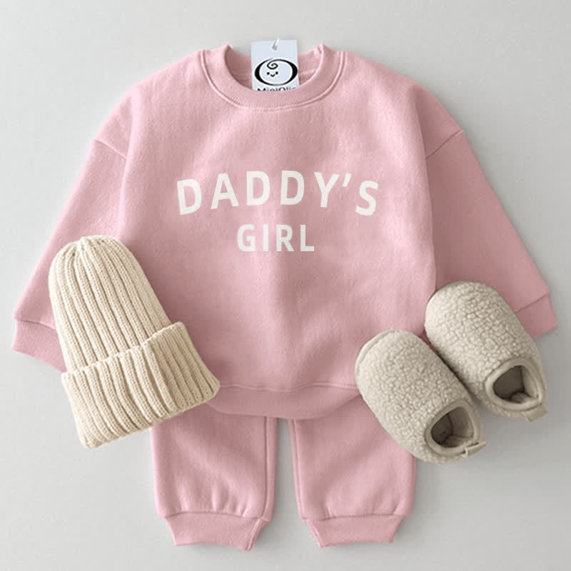 Set semplice da 2 pezzi per neonati DADDY'S GIRL - Rosa - 2-3T - image 2