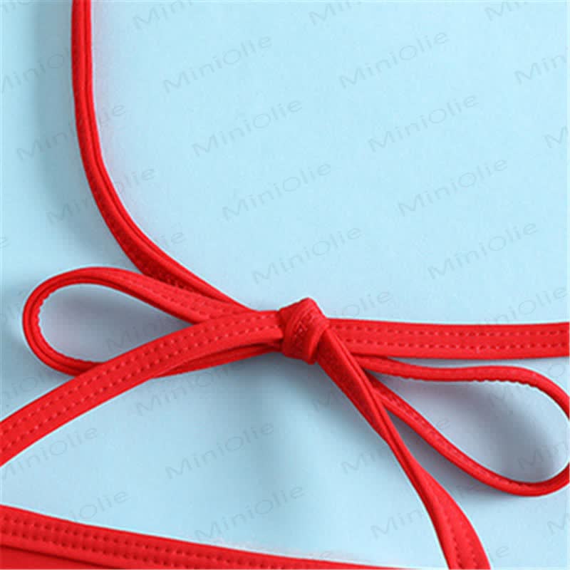 Costume da bagno a due pezzi con fascia per neonato a forma di fragola - image 3