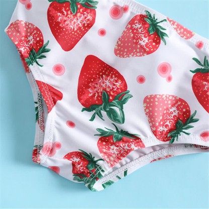 Costume da bagno a due pezzi con fascia per neonato a forma di fragola - image 7