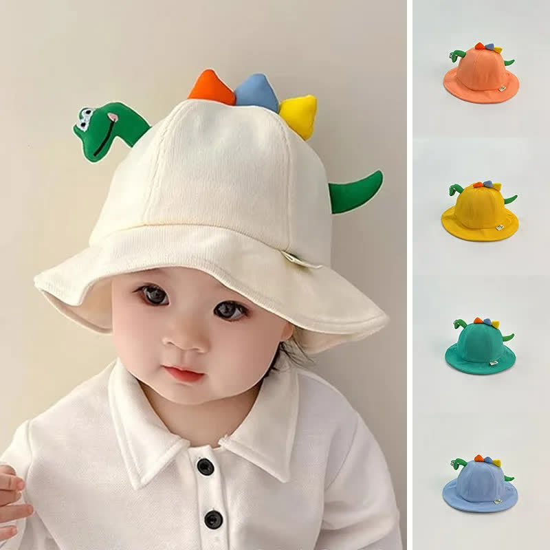 Cappello da pescatore 3D per bambini piccoli con dinosauro - image 1