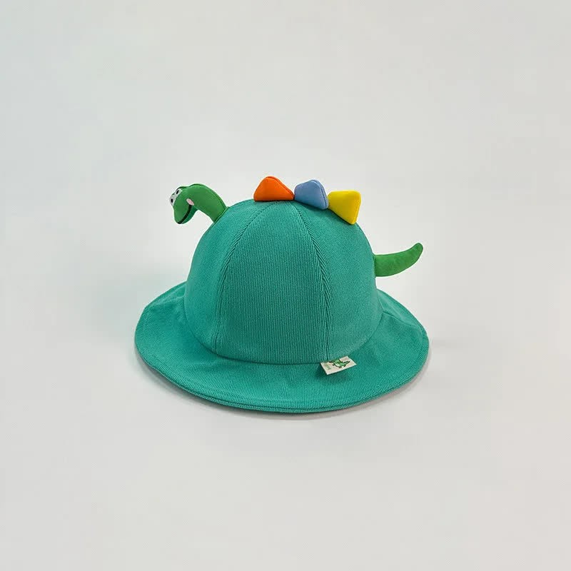 Cappello da pescatore 3D per bambini piccoli con dinosauro - Verde - 1-4T - image 6
