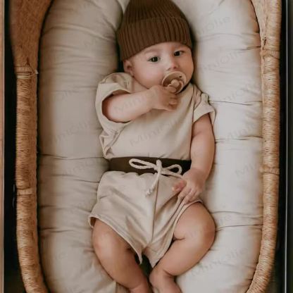 Tuta morbida da neonato in 2 pezzi, set ampio - image 2