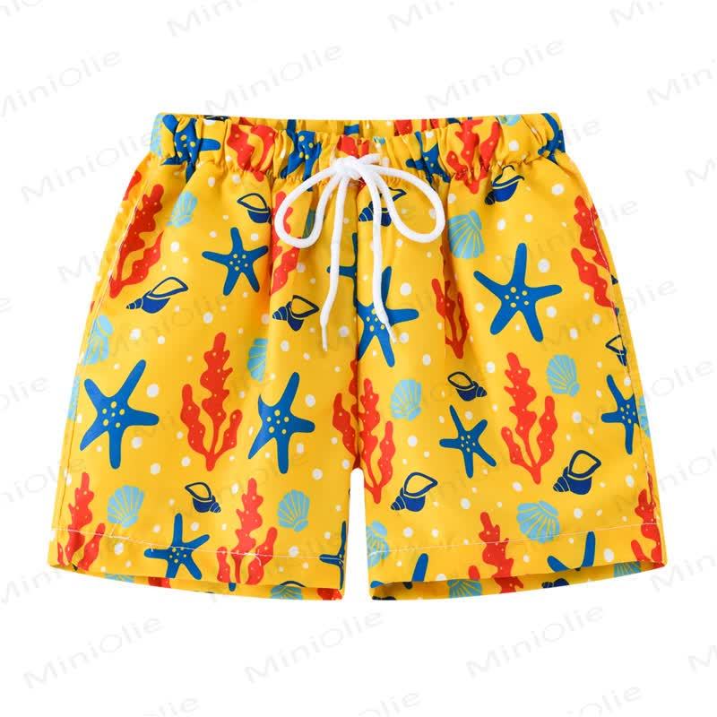 Pantaloncini da bagno con animali per bambini piccoli - Stella marina - 7-9T - image 1