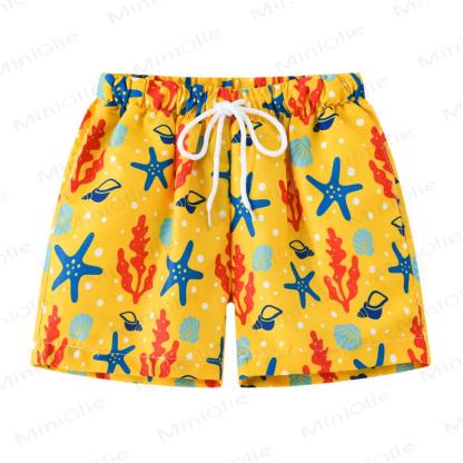 Pantaloncini da bagno con animali per bambini piccoli - Stella marina - 7-9T - image 1