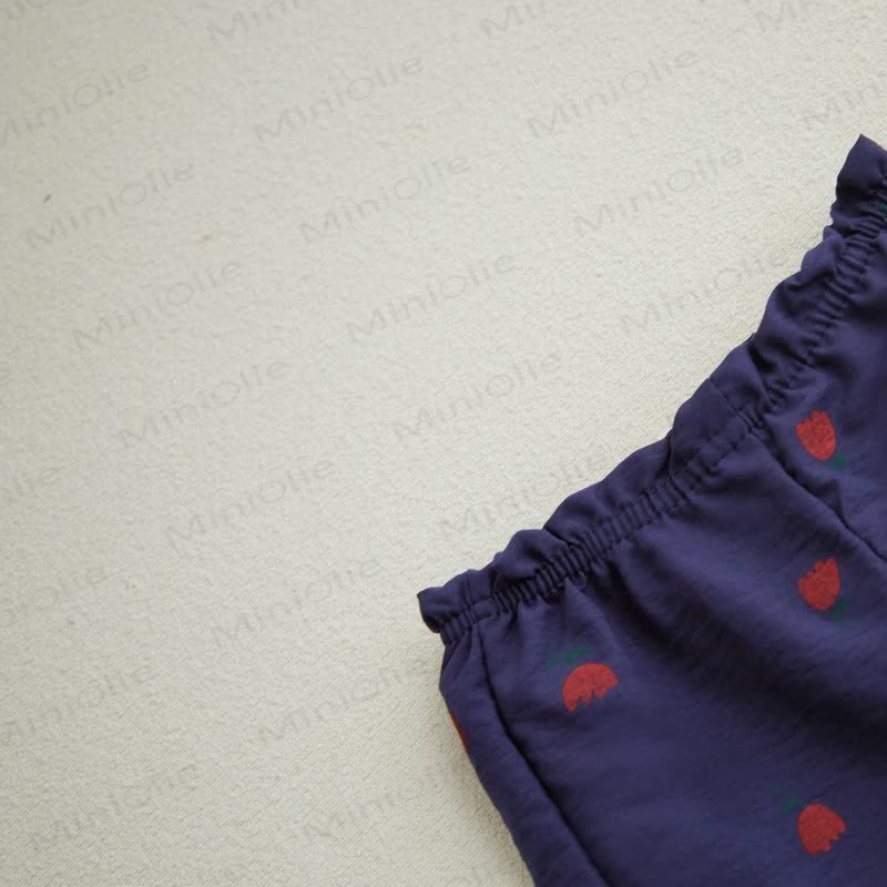 Pantaloni a quadri con fiori e pois a forma di pomodoro per bambini - image 15