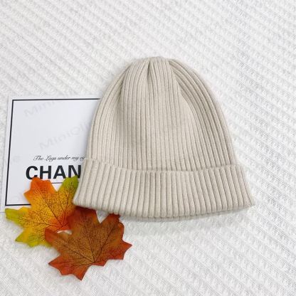 Berretto lavorato a maglia semplice, tinta unita, per bambini - Cachi - 12-24 mesi - image 5
