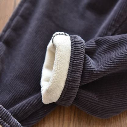 Pantaloni in velluto a coste elasticizzato per bambine - image 16