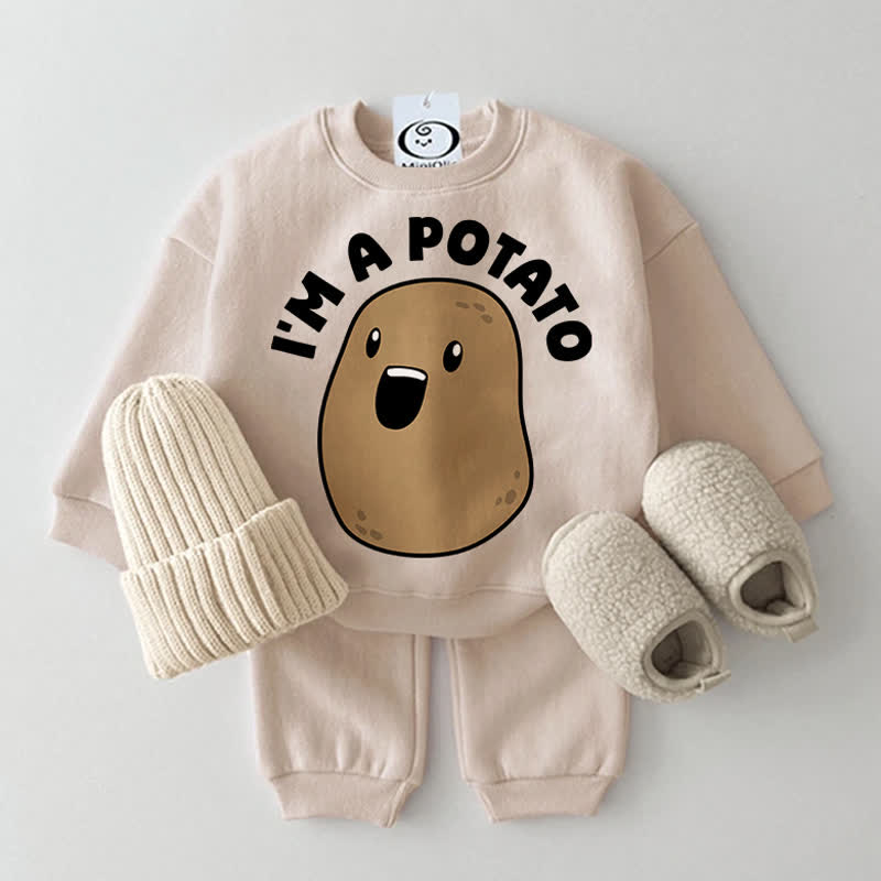 I'M A POTATO Baby - Completo 2 pezzi beige - Beige - 2-3T - image 1