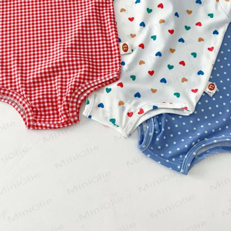 Costume da bagno intero per bambina con cappello - image 3