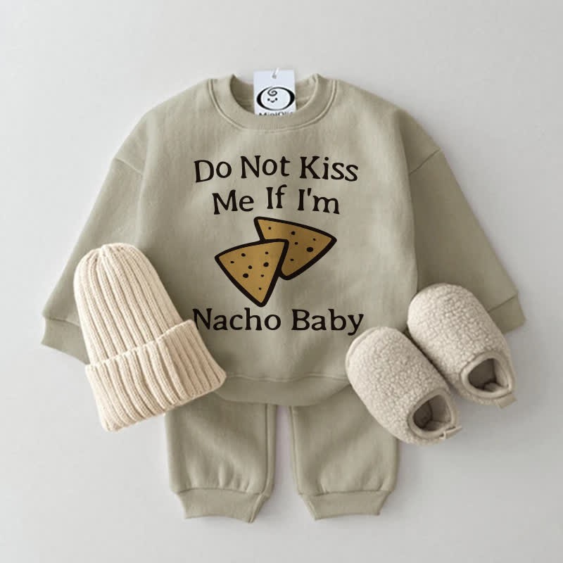 NON BACIARMI SE SONO NACHO BABY Set 2 pezzi - Grigio Verde - 2-3T - image 1