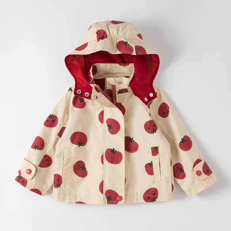 Trench con cappuccio a forma di pomodoro per bambina - Beige - 8 anni - image 6