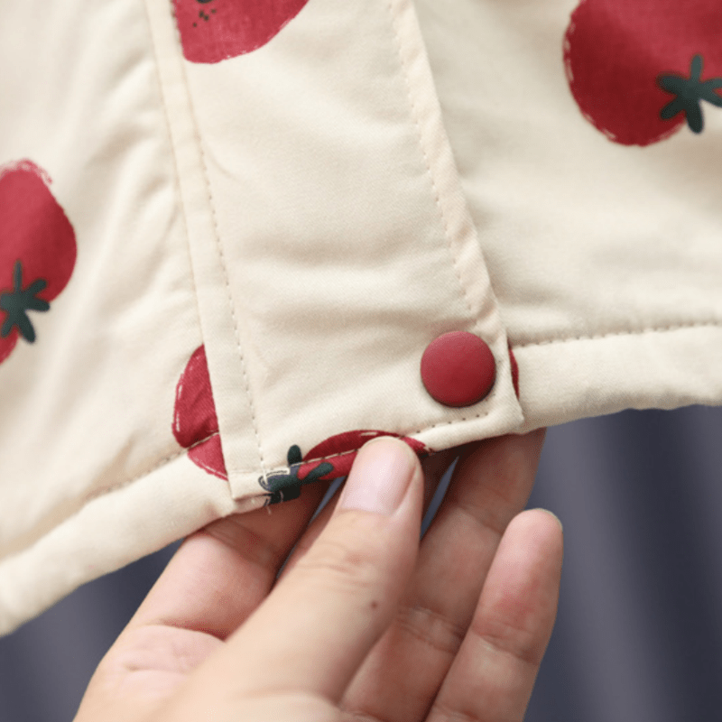 Trench con cappuccio a forma di pomodoro per bambina - image 11