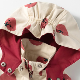 Trench con cappuccio a forma di pomodoro per bambina - image 8