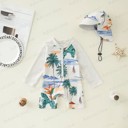 Costume da bagno per bambini piccoli con cappello e dinosauro squalo - image 18