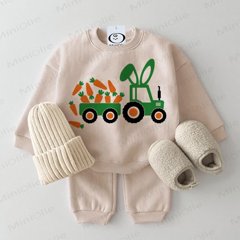 Set 2 pezzi coniglietto camion carota per bambini - Beige - 2-3T - image 1