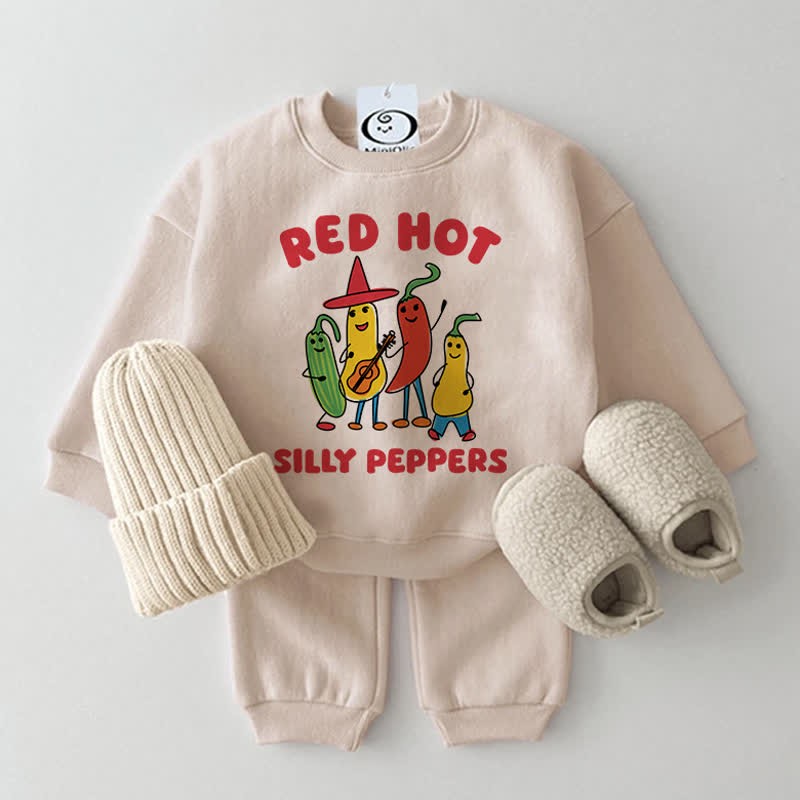 Set 2 pezzi beige per neonati RED HOT SILLY PEPPERS - Beige - 2-3T - image 1