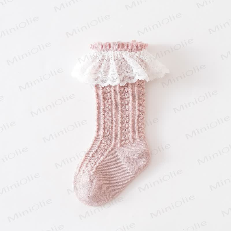 Calzini in pizzo adorabili per bambini - Rosa - 1-3T - image 8